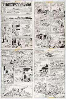 Ayers, Dick | Dick Ayers and Gary Talaoc The Unknown Soldier #208 Partial Story Original Art Group of 8 Pages (DC, 1977).... (Total: 8 Original Art) | Heritage