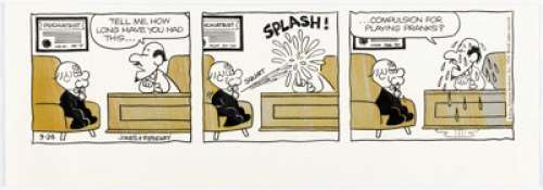 Ridgeway, Frank - Frank Ridgeway Mr. Abernathy Daily Comic Strip Original Art dated 9-24-74 (King Features Syndicate, 1972). ...