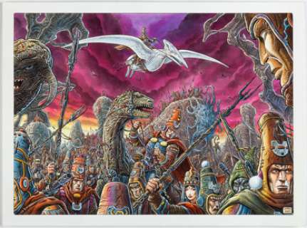 Comolo, Giorgio | Giorgio Comolo - Arzach Invasion Illustration Original Art (2005).... | Heritage
