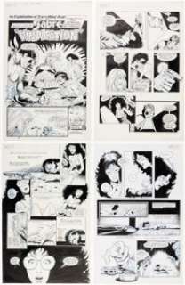 Graham, Billy - Billy Graham and Gerald Forton Sabre #9 Complete 19-Page Story Original Art (Eclipse, 1984).... (Total: 19 Original Art)