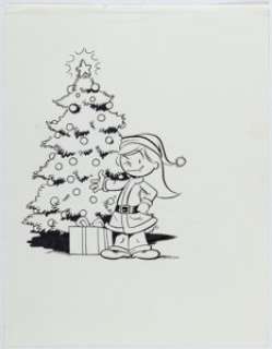 Gownley, Jimmy | Jimmy Gownley - Amelia (Amelia Rules!) Christmas Illustration Original Art (undated).... | Heritage