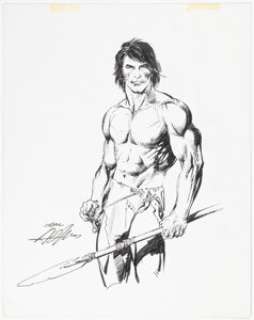 Adams, Neal | Neal Adams "Savage Spear" Tarzan Illustration Original Art (undated).... | Heritage