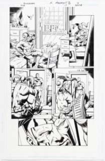 Dale Eaglesham, Nathan Massengill, and Jerry Ordway - Justice Society of America #19 Story Page 7 Original Art (DC, ...
