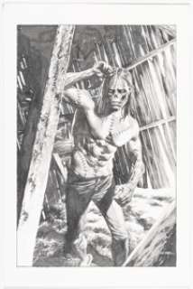 Mico Suayan - Bernie Wrightson Frankenstein Monster Specialty Illustration Original Art (undated).
