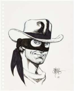 Sergio Cariello - Lone Ranger Illustration Original Art (2019). | Heritage