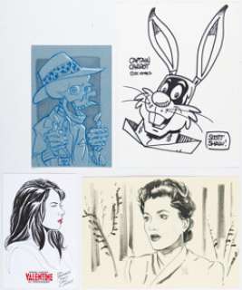 Scott Shaw! and Others - Sketches Original Art Group of 4 (c. 2000s). (Total: 4 Items)