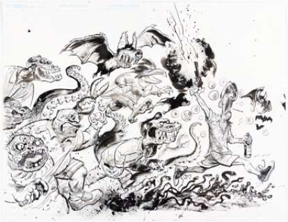 Bill Wray | Hunter S. Thompson’s Fear and Loathing in Las Vegas #4 Variant Wraparound Cover Original Art (IDW, 2016). | Heritage