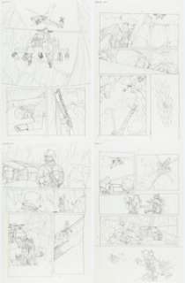 Jacen Burrows - Garth Ennis‘ 303 #3 Complete 22-Page Story "Afghanistan‘s Plains - Chapter Three" Original Art (Avatar Press, 2005). (Total: 22 Original Art)