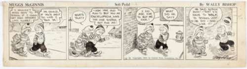 Wally Bishop Muggs McGinnis Daily Comic Strip Original Art dated 12-3-34 (Central Press Association, 1934).
