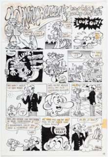Evert Geradts Snarf #3 Complete 1-Page Story "Johnny Sailears Has His Lucky Day" (Kitchen Sink, 1972).