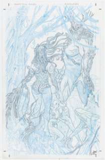 Andy Belanger Swamp Thing Annual #1 Splash Page 1 Pencils Original Art (Marvel, 2012).