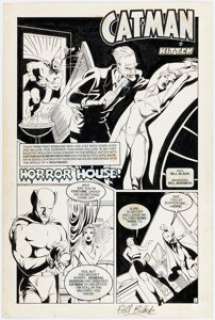 Bill Marimon FemForce #44 Story Page 1 Cat-Man Original Art (AC Comics, 1991).