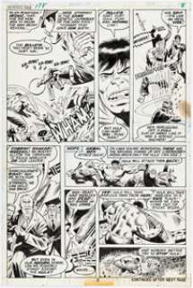 Herb Trimpe and Jack Abel The Incredible Hulk #178 Story Page 3 Original Art (Marvel, 1974). | Heritage