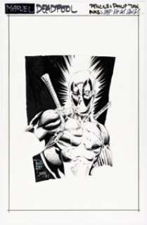 Philip Tan and Jeff de los Santos - Deadpool Illustration Original Art (2021).