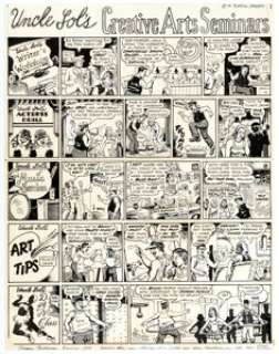 Justin Green Arcade the Comics Revue #4 "Uncle Sol" Back Cover Original Art (Print Mint, 1975). (Total: 2 Original Art) | Heritage