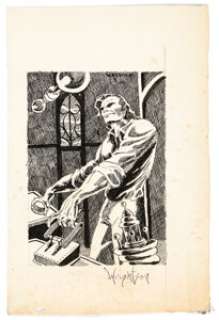 Bernie Wrightson - Frankenstein Illustration Original Art (c. 1967). | Heritage