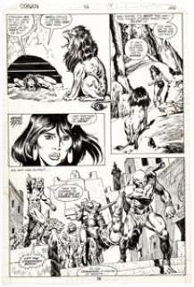 John Buscema and Ernie Chan Conan the Barbarian #96 Story Page 14 Original Art (Marvel, 1979). | Heritage