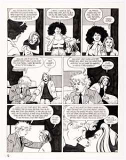 Jaime Hernandez Love and Rockets #27 Maggie and Vicki Glori Story Page 10 Original Art (Fantagraphics, 1988). | Heritage