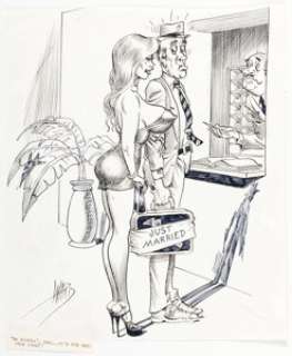 Bill Ward - Single Panel Gag Cartoon Illustration Original Art (c. 1970-80s). | Heritage