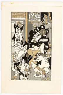 Skip Williamson Naked Hostility Back Cover Original Art (Skip Williamson, 1992). | Heritage