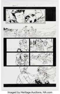 Patrick Scherberger and Norman Lee GeNext #5 Story Page 9 Original Art (Marvel, 2008).