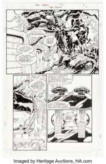 Hugh Haynes and Steve Montano Mars Attacks #6 Story Page 9 Original Art (Topps, 1996).