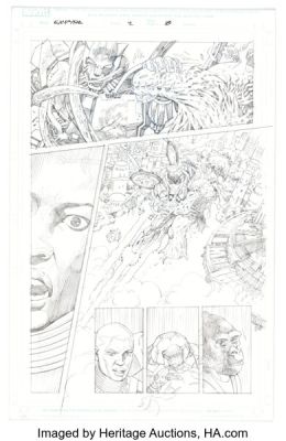 Lan Medina Empyre: The Invasion of Wakanda #2 Unreleased Story Page 18 Pencils Original Art (Marvel, 2020).