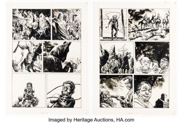 Leo Durañona Creepy #115 "Gabriel’s Horn" Story Pages 10-11 Original Art (Warren, 1980). (Total: 2 Original Art) | Heritage