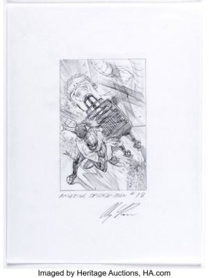 Alex Ross Amazing Spider-Man #18 Doctor Octopus Cover Preliminary Original Art (Marvel, 2016). | Heritage