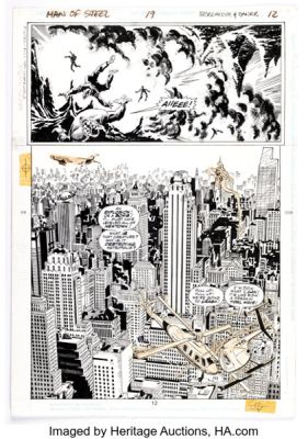 Jon Bogdanove and Dennis Janke Superman: The Man of Steel #19 Story Page 4 Original Art (DC, 1993) (Total: 3 Original Art) | Heritage