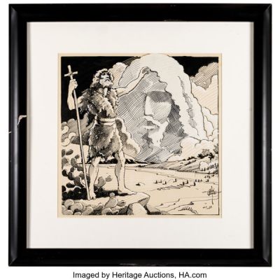 Rick Griffin "Moses" Illustration Original Art (undated).
