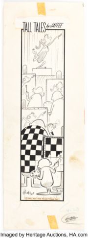 Al Jaffee Tall Tales Daily Comic Strip Original Art dated 4-20-59 (New York Herald Tribune, 1959). | Heritage