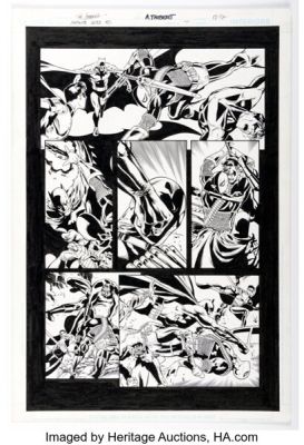 Phil Jimenez and Art Thibert Infinite Crisis Hardcover Story Page Original Art (DC, 2006). | Heritage
