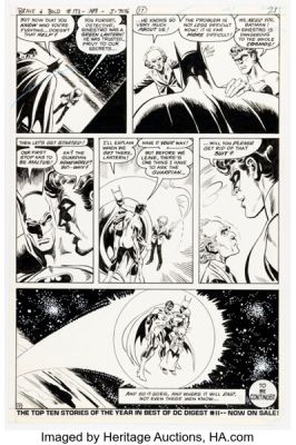 Jim Aparo The Brave and the Bold #173 Batman and Green Lantern Story Page 17 Original Art (DC, 1981). | Heritage
