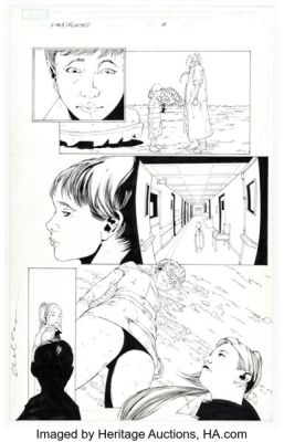 Alex Sanchez and Jay Leisten X-Men Unlimited #6 Rogue and Rachel Summers Story Page 8 Original Art (Marvel, 2005).