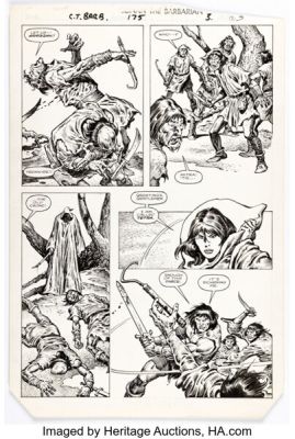 John Buscema and Ernie Chan Conan the Barbarian #175 Story Page 3 Original Art (Marvel, 1985). | Heritage