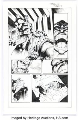 Geoff Shaw Thanos #14 Cosmic Ghost Rider Story Page 13 Original Art (Marvel, 2018). | Heritage