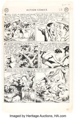 Ed Smalle Action Comics #199 Story Page 4 Original Art (DC, 1954). | Heritage