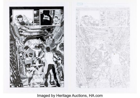 Carlos Magno Kang the Conqueror #1 Story Page 8 Original Art Group of 2 (Marvel, 2021). (Total: 2 Original Art)