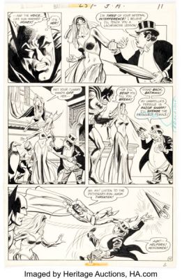 Irv Novick and Dick Giordano Batman #257 Penguin Story Page 10 Original Art (DC, 1974).