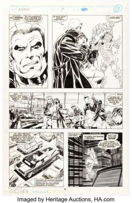 John Byrne Namor, the Sub-Mariner #9 Human Torch and Namorita Story Page 10 Original Art (Marvel, 1990).