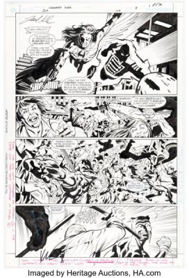 Leonard Kirk and Keith Champagne JSA #49 Story Page 8 Original Art (DC, 2003).