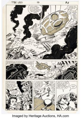 Walt Simonson and Tom Palmer Star Wars #59 Story Page 7 Original Art (Marvel, 1982). | Heritage