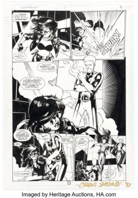 Chris Sprouse and Karl Story Legionnaires #1 Story Page 8 Original Art (DC, 1993). | Heritage