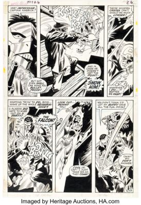 Gene Colan and Frank Giacoia Captain America #126 Story Page 19 Original Art (Marvel, 1970). | Heritage