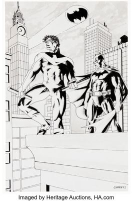 Eranga Devasurendra - Batman and Nightwing Illustration Original Art (2022). | Heritage