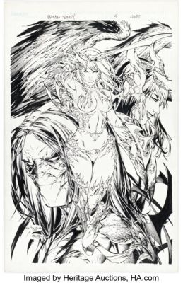 Eric "Ebas" Basaldua and Rick Basaldua Broken Trinity #3 Variant Cover Original Art (Image/Top Cow, 2008). | Heritage