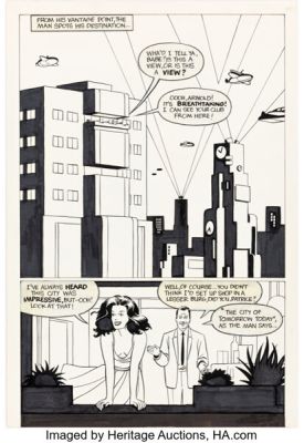 Gilbert Hernandez and Jaime Hernandez Mister X #1 Story Page 2 Original Art (Vortex, 1984). | Heritage