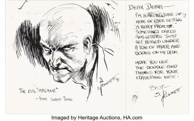 Sandy Plunkett "Arcane" Sketch Original Art (1991).