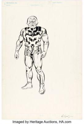 Ed Hannigan and Joe Rubinstein The Official Handbook of the Marvel Universe #14 Zuras Illustration Original Art (Marvel, 1984).